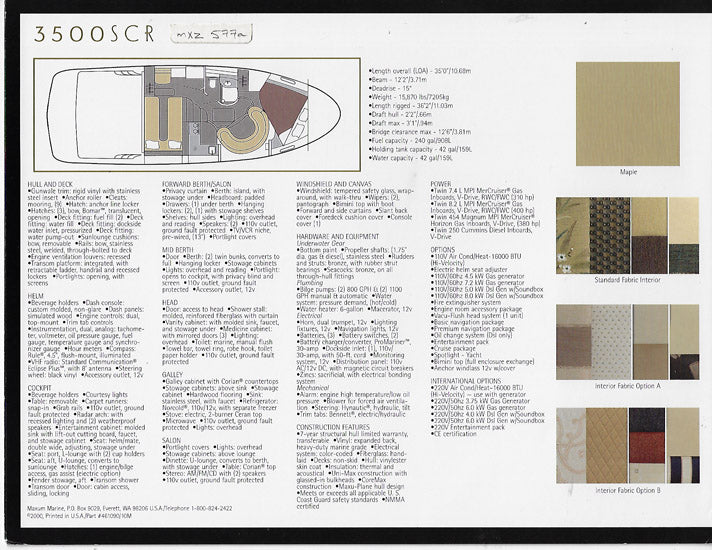 Maxum 3500 SCR Preliminary Brochure
