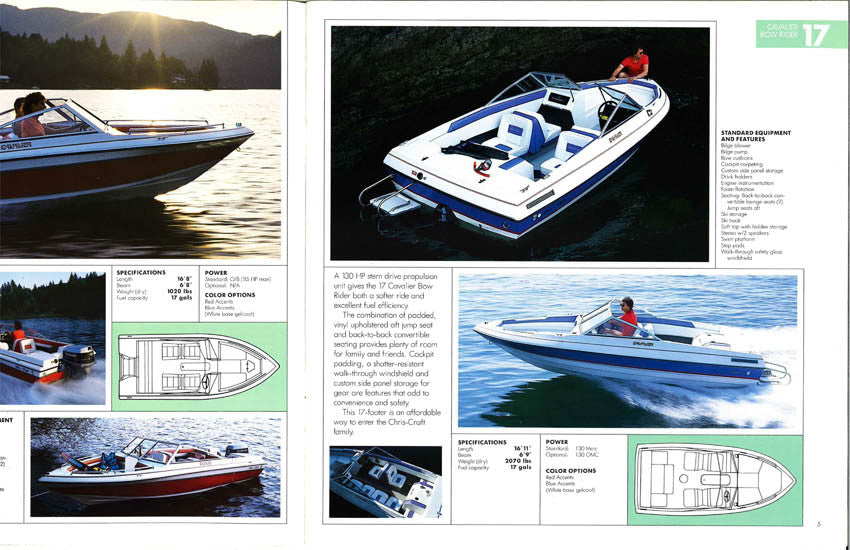 Chris Craft 1988 Sport & High Performance Brochure