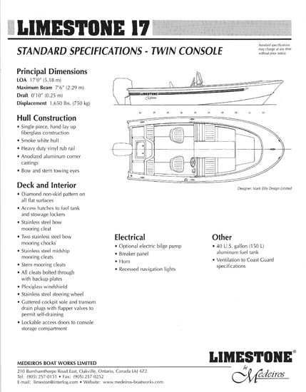 Medeiros Limestone 17 Twin Console Brochure