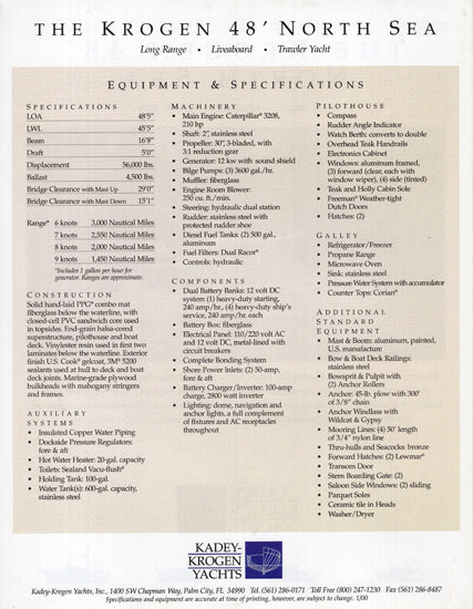 Krogen 48 North Sea Brochure