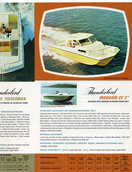 Thunderbird 1960s Brochure