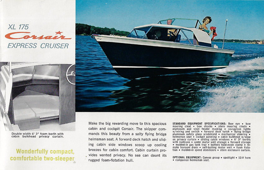 Chris Craft 1965 Corsair Outboards Brochure