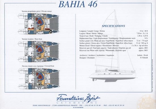 Fountaine Pajot Bahia 46 Brochure