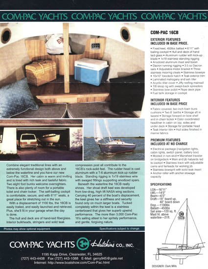 Com-Pac 16 Centerboard Brochure
