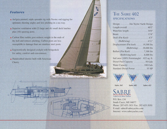Sabre 402 Brochure