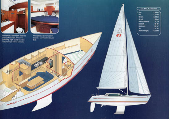 Dehler 41 Deck Salon Brochure