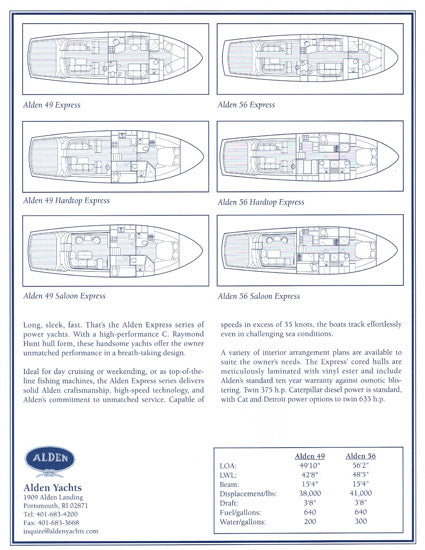 Alden 49 / 56 Express Brochure