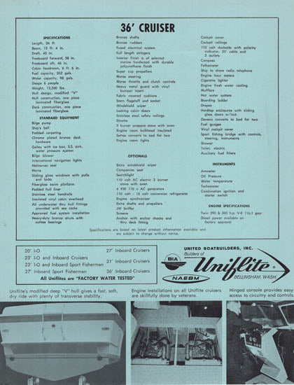 Uniflite 36 Cruiser Brochure