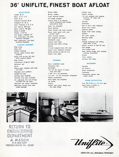 Uniflite 36 Cruiser Brochure