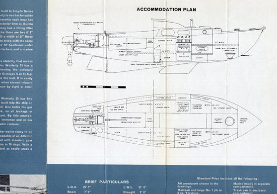 Westerly 25 Brochure