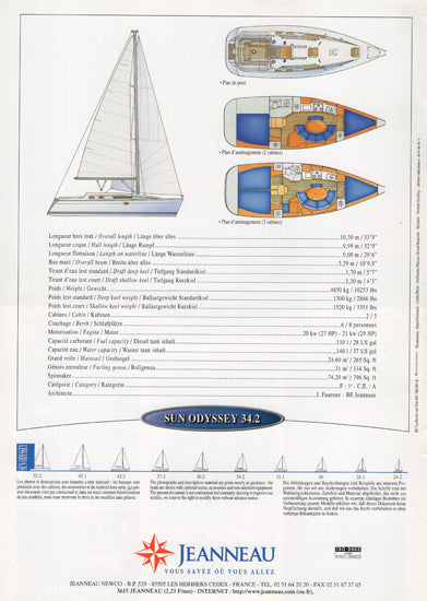 Jeanneau Sun Odyssey 34.2 Brochure