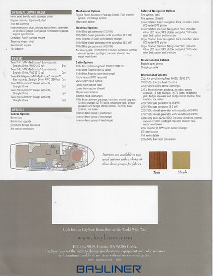 Bayliner 3788 Motoryacht Brochure