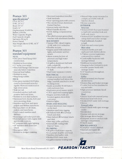 Pearson 303 Brochure