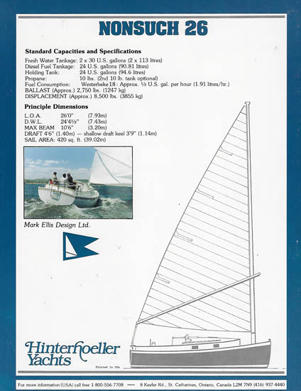 Hinterhoeller Nonsuch 26 Brochure