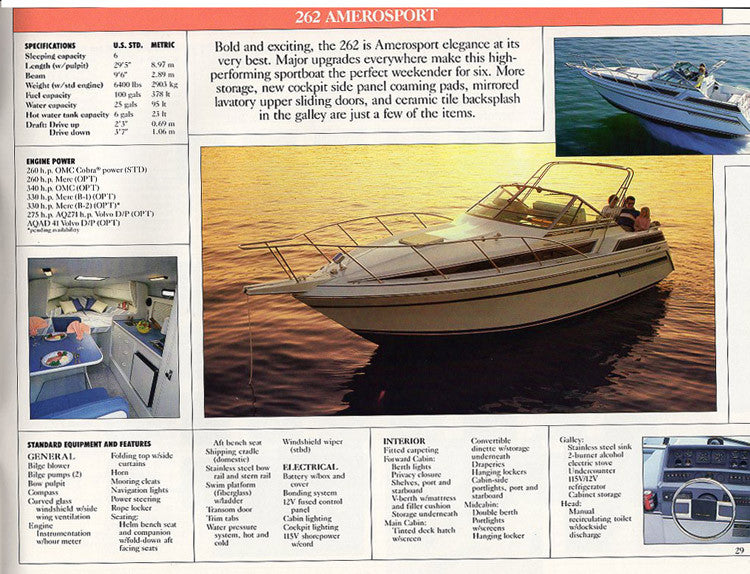 Chris Craft 1989 Sport & High Performance Brochure
