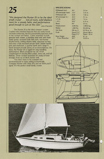 Hunter 1978 Brochure – SailInfo I boatbrochure.com