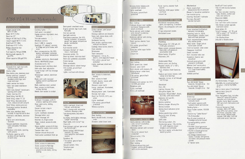 Bayliner Motoryacht 5288 & 5788 Brochure