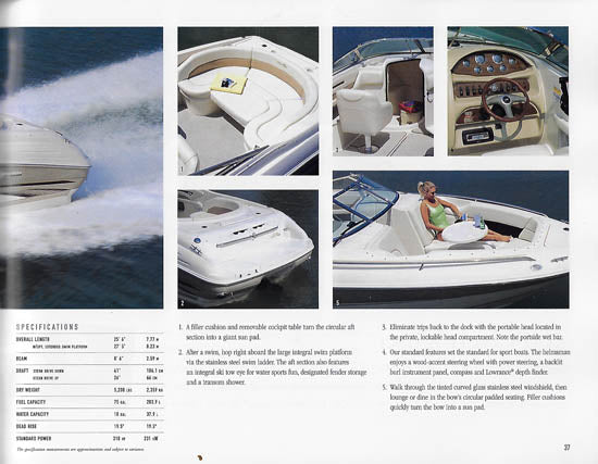 Sea Ray 2001 Sport Boats Brochure