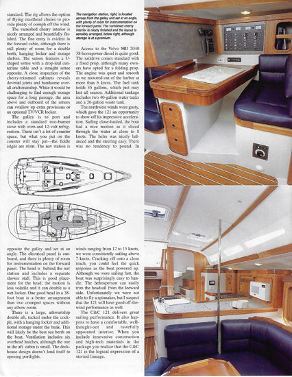 C&C 121 Sailing Magazine Reprint Brochure