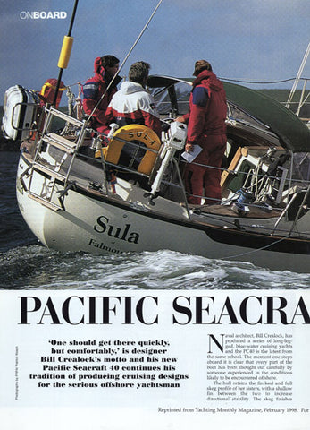 Pacific Seacraft 40 Yachting Monthly Magazine Reprint Brochure