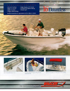 Boston Whaler Dauntless 16 Brochure