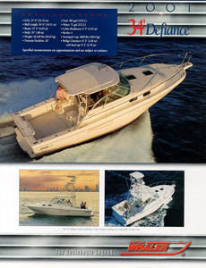 Boston Whaler Defiance 34 Brochure