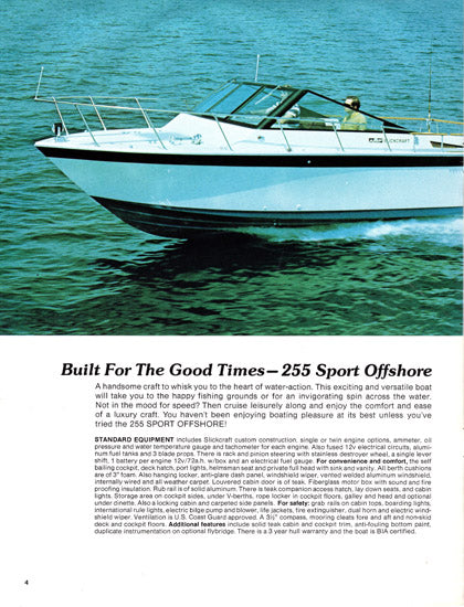 Slickcraft 1975 Cruisers Brochure