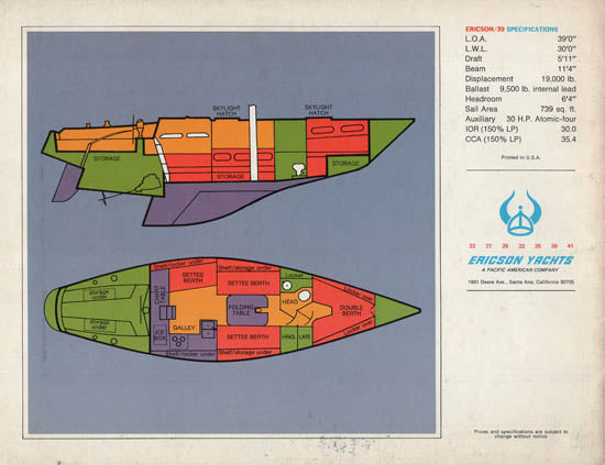 Ericson 39 Brochure