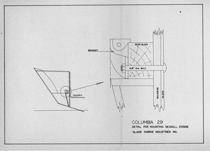 Columbia 29 Seagull Engine Mounting Plan