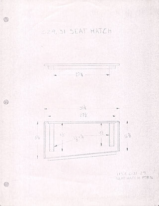 Columbia 29 / 31 Seat Hatch Plan