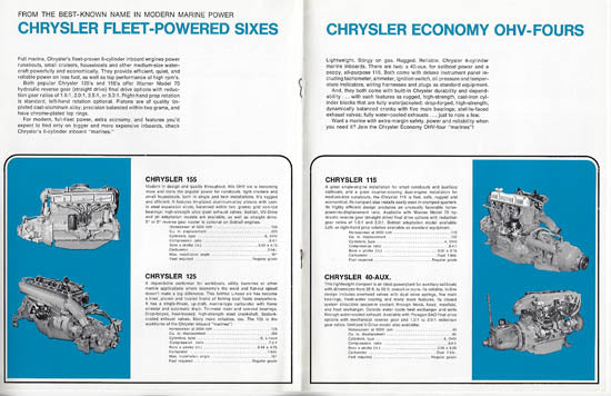 Chrysler 1971 Inboard Engines Brochure