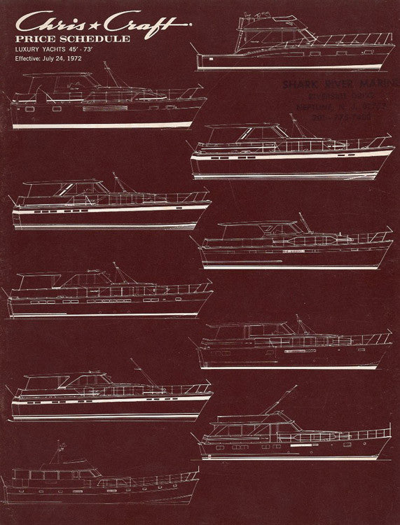 Chris Craft 1973 Luxury Yachts Price List