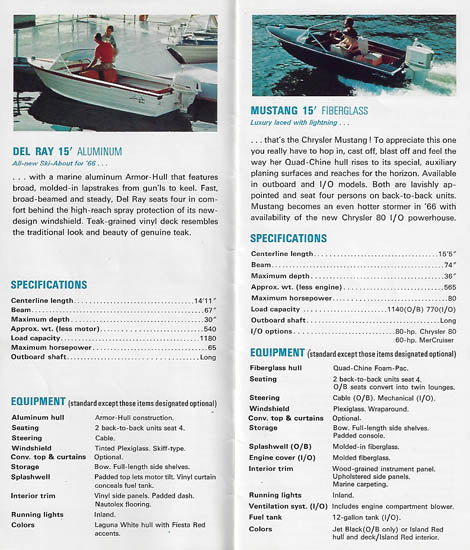 Chrysler 1966 Boats Brochure