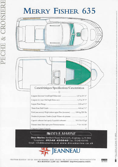 Jeanneau Merry Fisher 635 Brochure