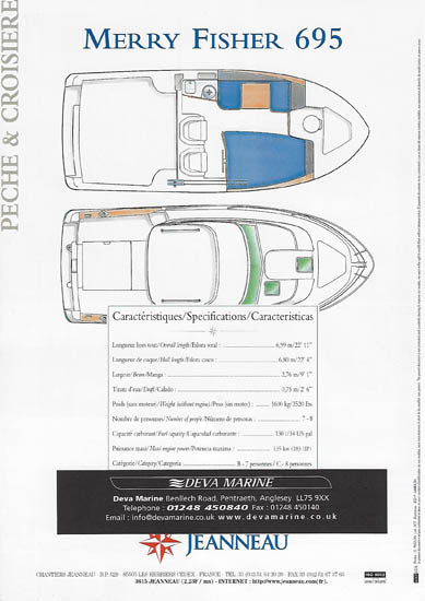 Jeanneau Merry Fisher 695 Brochure