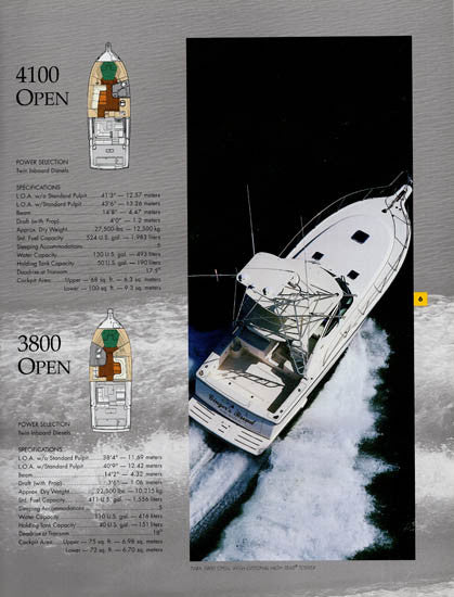 Tiara 0612プロフ必読ページ Tiara 3300 Open Specification Brochure – SailInfo I boatbrochure.com