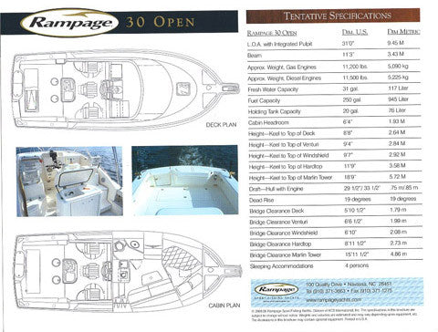 Rampage 30 Open Brochure