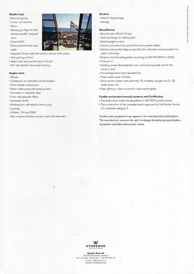 Storebro Royal Cruiser 515 Specification Brochure