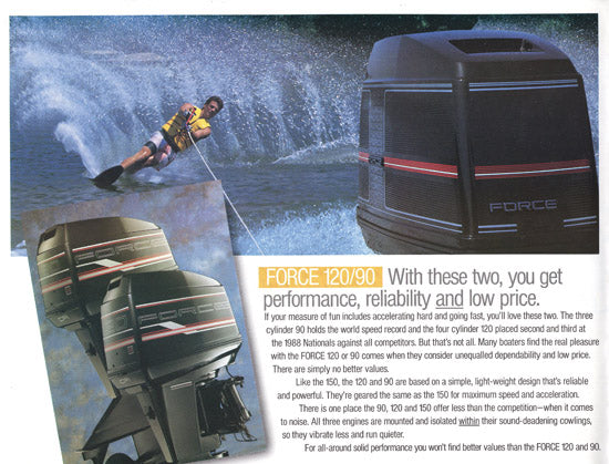 US Marine 1990 Force Outboard Brochure