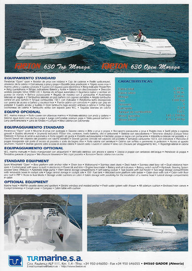 Faeton 630 Open Moraga Brochure