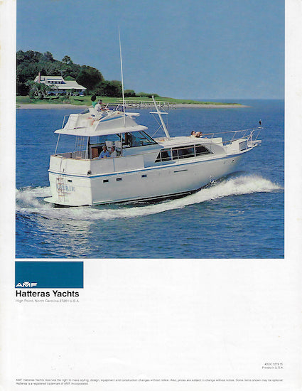 Hatteras 43 Double Cabin Brochure