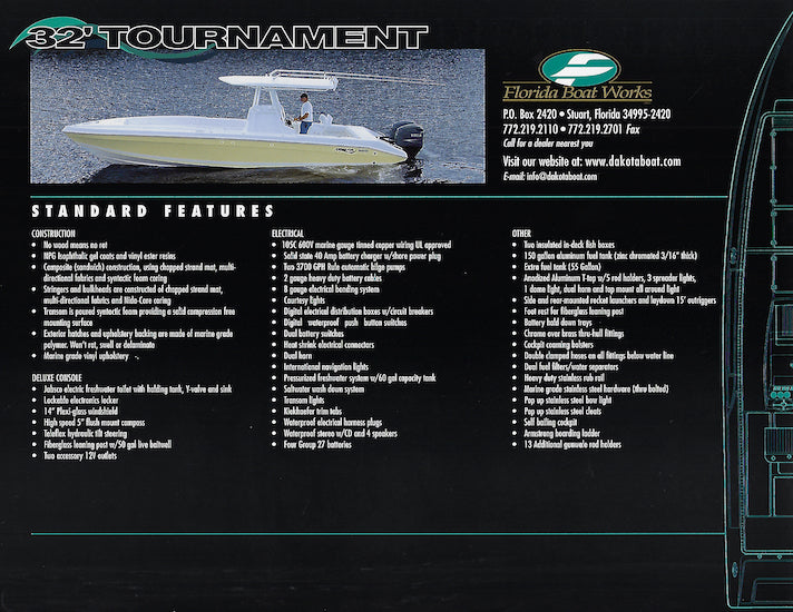 Dakota 32 Tournament Brochure