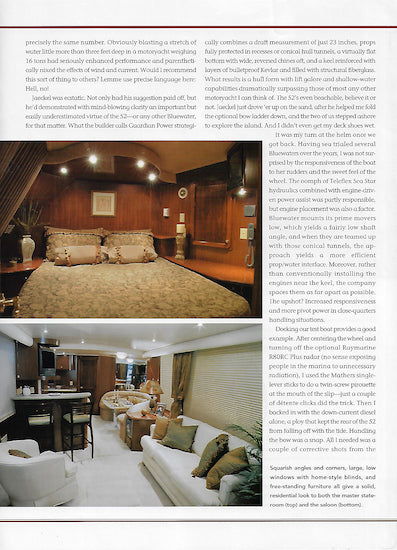 Bluewater 52LE Power & Motoryacht Magazine Reprint Brochure