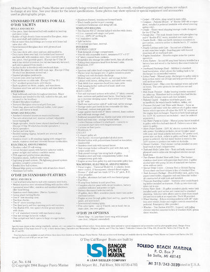O'Day 28 Mark II Brochure