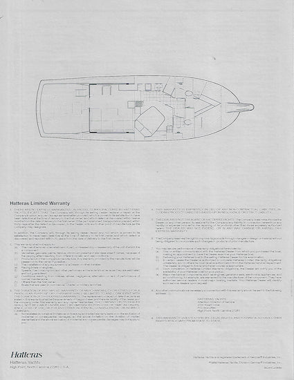 Hatteras 45 Convertible Specification Brochure