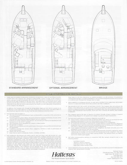 Hatteras 54 Convertible Specification Brochure – SailInfo I ...