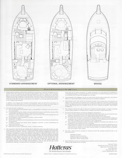 Hatteras 48 Motor Yacht Specification Brochure – SailInfo I ...