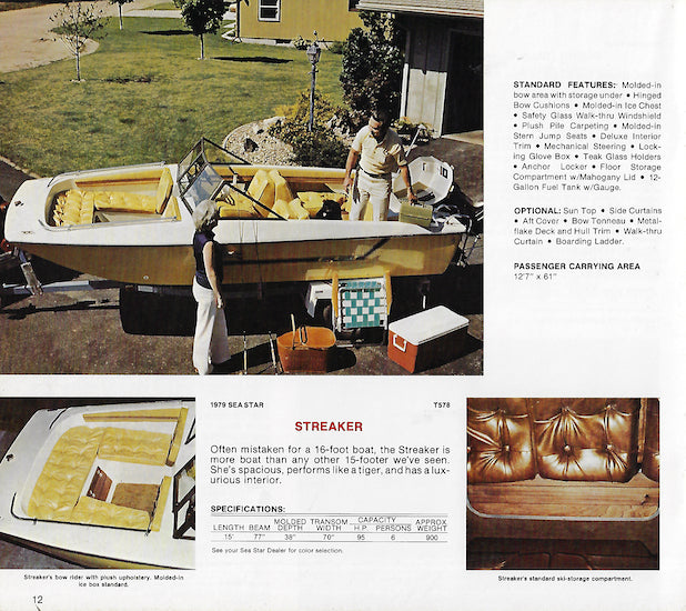 Glastex Sea Star / Mach I 1979 Brochure