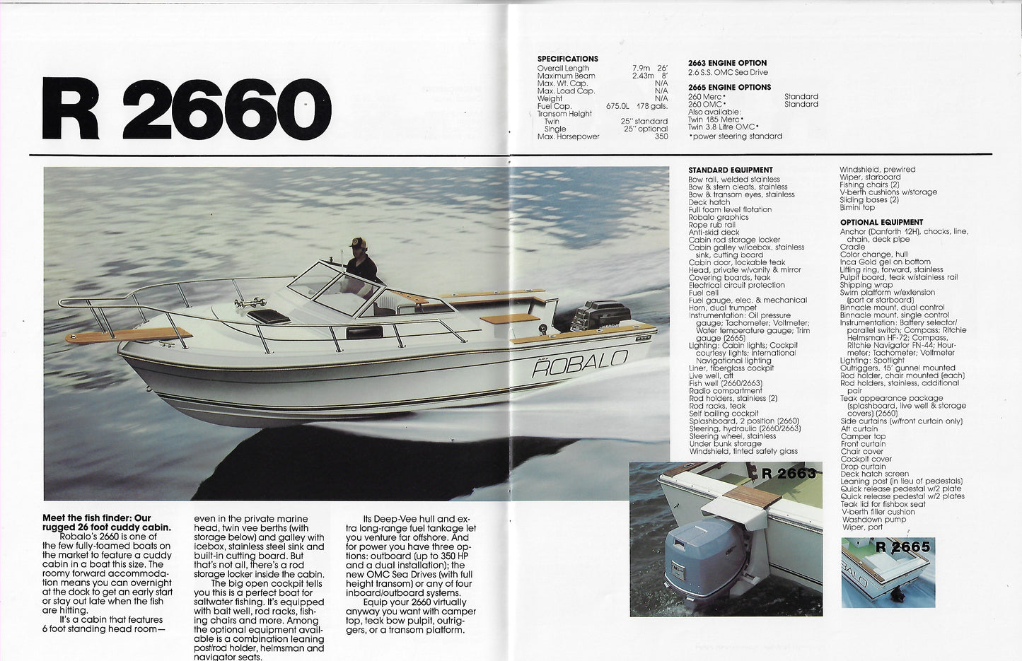 Robalo 1982 Brochure