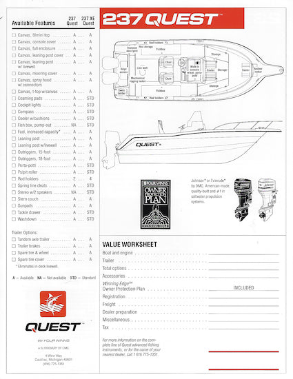 Four Winns Quest 237 Brochure